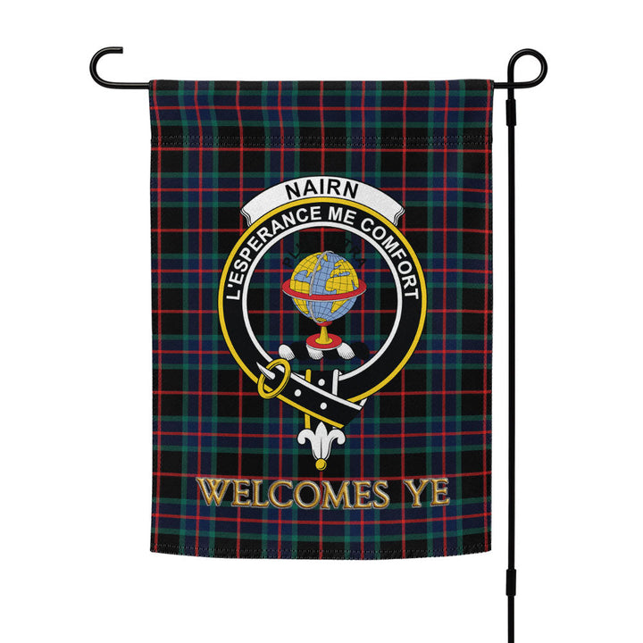 Nairn Modern Clan Badge Tartan Garden Flag