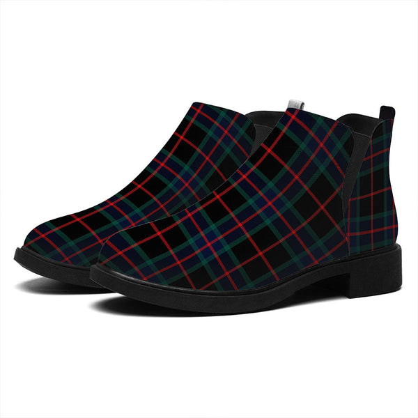 Nairn Modern Tartan Flat Ankle Boots