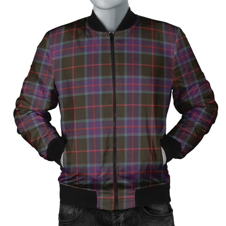 Nairn Weathered Clan Badge Tartan Bomber Jacket
