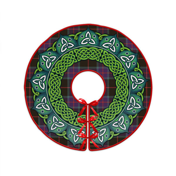 Nairn Weathered Clan Badge Tartan Christmas Tree Skirt Heritage Holiday Decor