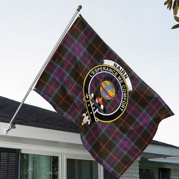 Nairn Weathered Clan Badge Tartan House Flag