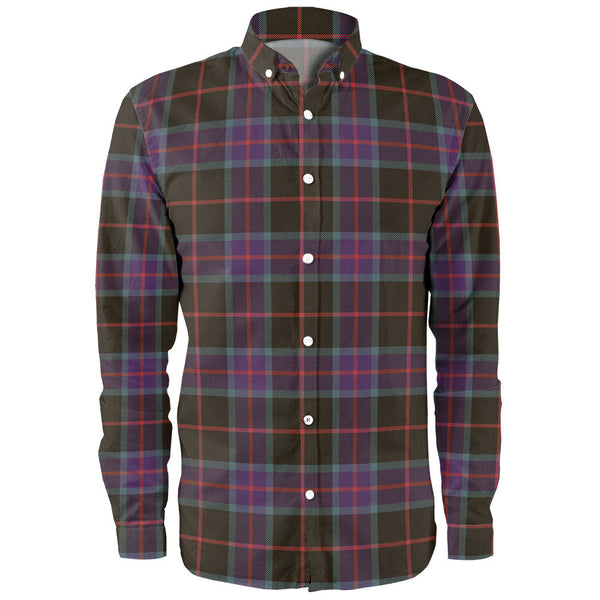 Nairn Weathered Clan Badge Tartan Long Sleeve Shirt
