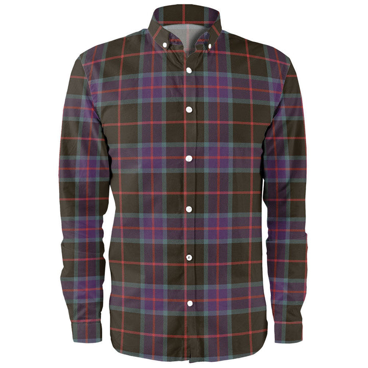 Nairn Weathered Clan Badge Tartan Long Sleeve Shirt