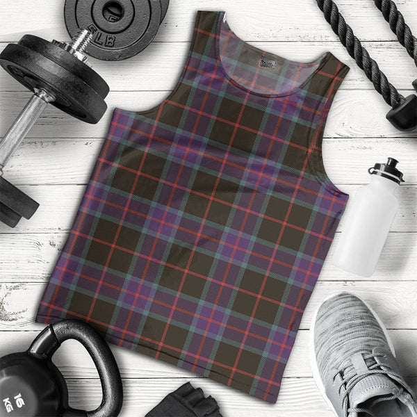 Nairn Weathered Clan Badge Tartan Men Tank Top