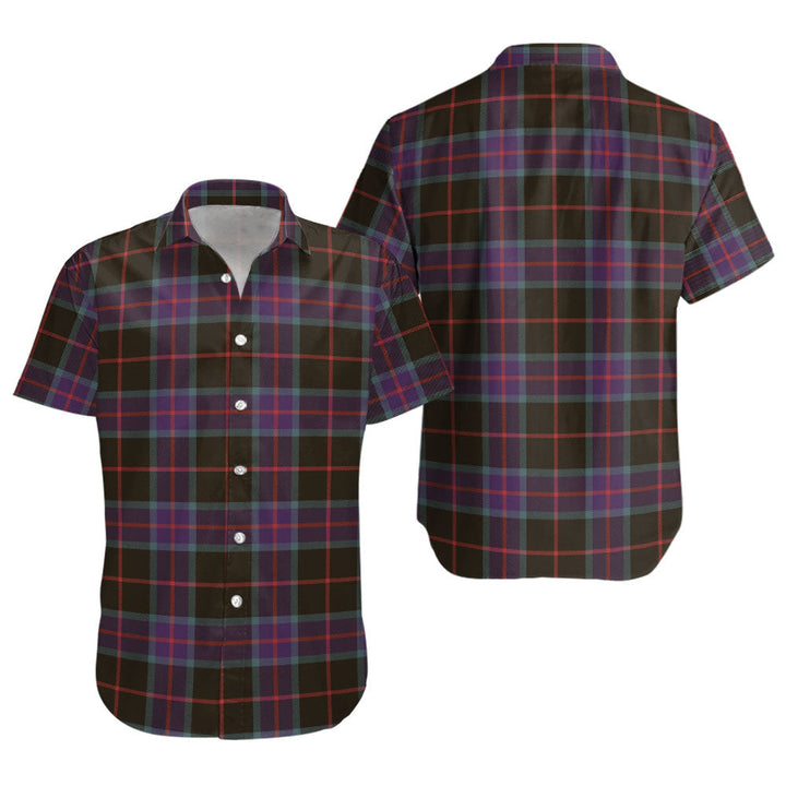 Nairn Weathered Clan Badge Tartan Short Sleeve Shirt