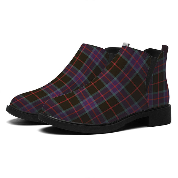 Nairn Weathered Tartan Flat Ankle Boots