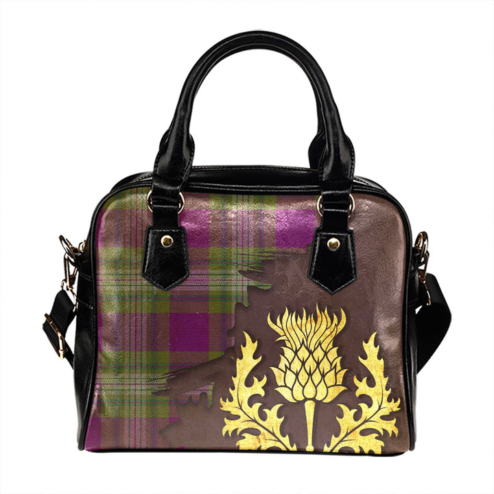 Nance 2 Modern Tartan Shoulder Handbag Thistle Oldest Style