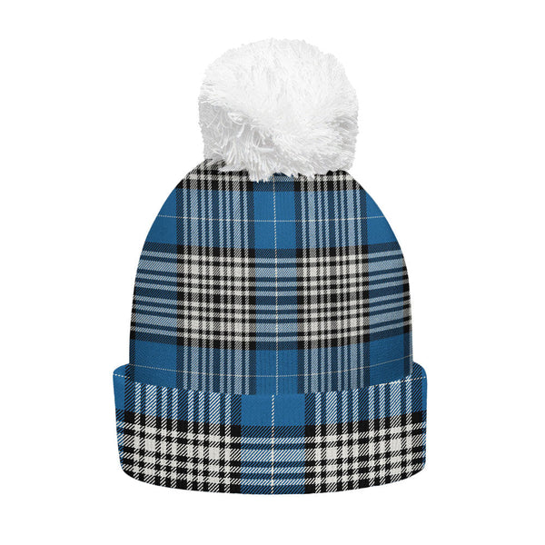 Napier Ancient Clan Badge Tartan Bobble Beanie Hat