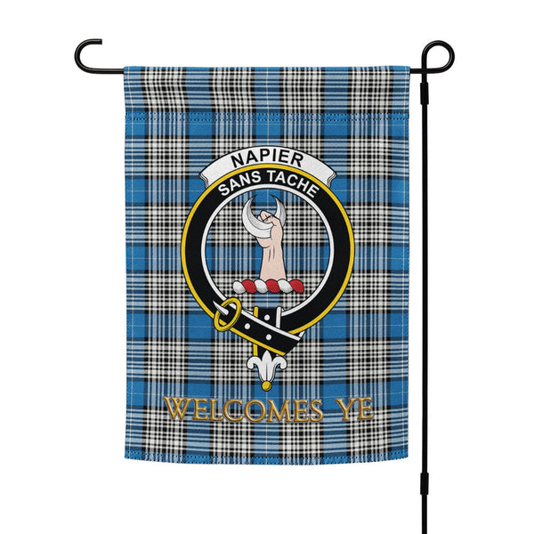 Napier Ancient Clan Badge Tartan Garden Flag