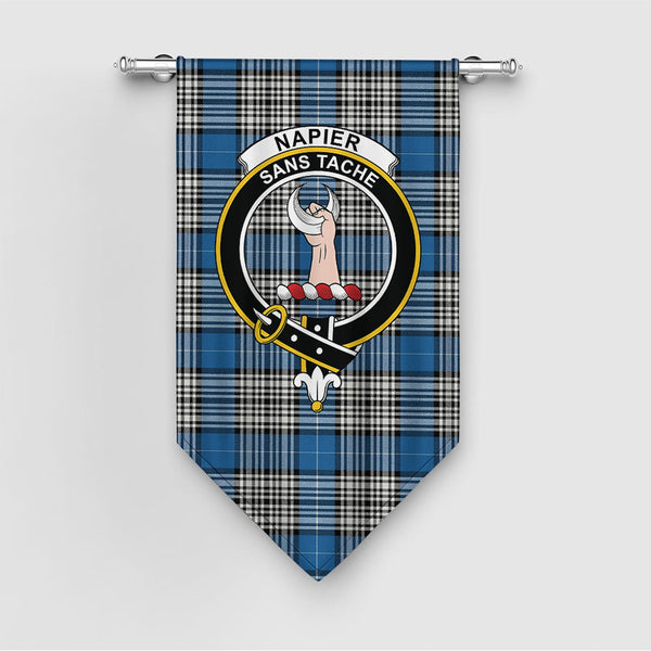Napier Ancient Clan Badge Tartan Gonfalon
