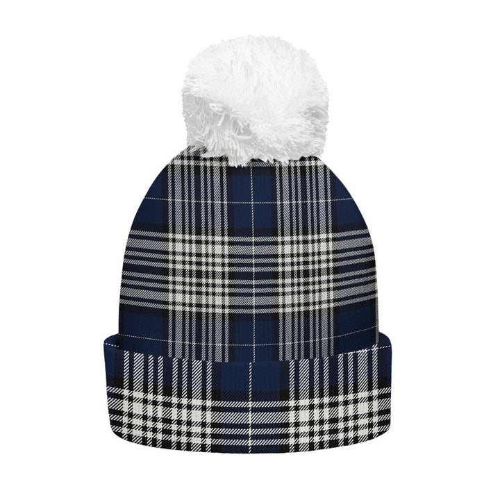 Napier Modern Clan Badge Tartan Bobble Beanie Hat