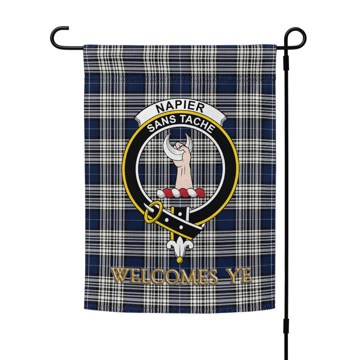 Napier Modern Clan Badge Tartan Garden Flag
