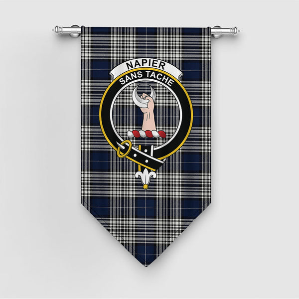 Napier Modern Clan Badge Tartan Gonfalon