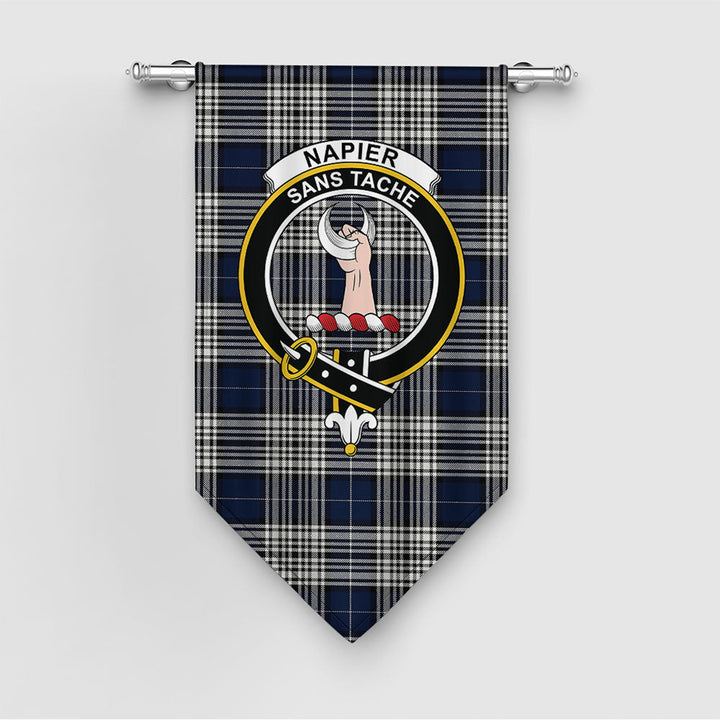 Napier Modern Clan Badge Tartan Gonfalon