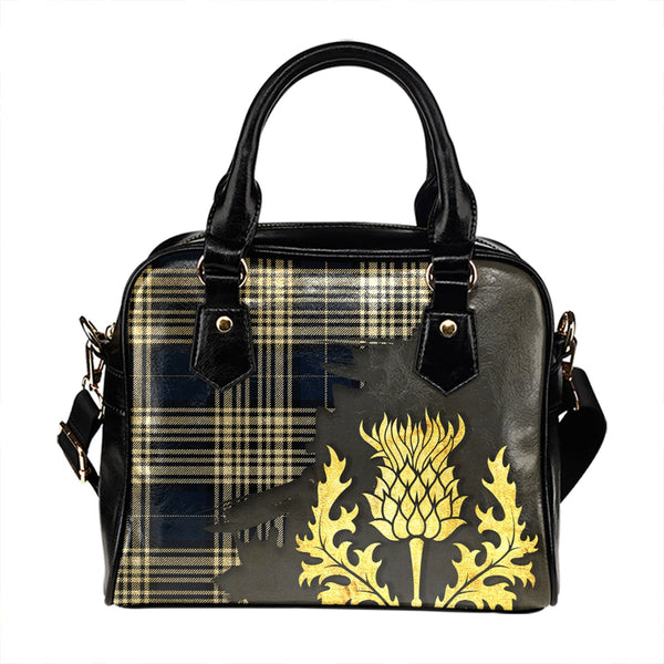 Napier Modern Tartan Shoulder Handbag Thistle Oldest Style