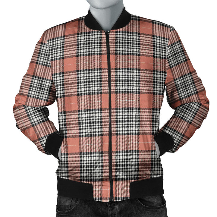 Napier Rose Ancient Clan Badge Tartan Bomber Jacket