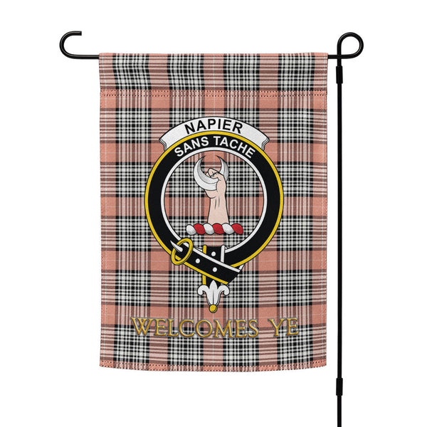 Napier Rose Ancient Clan Badge Tartan Garden Flag