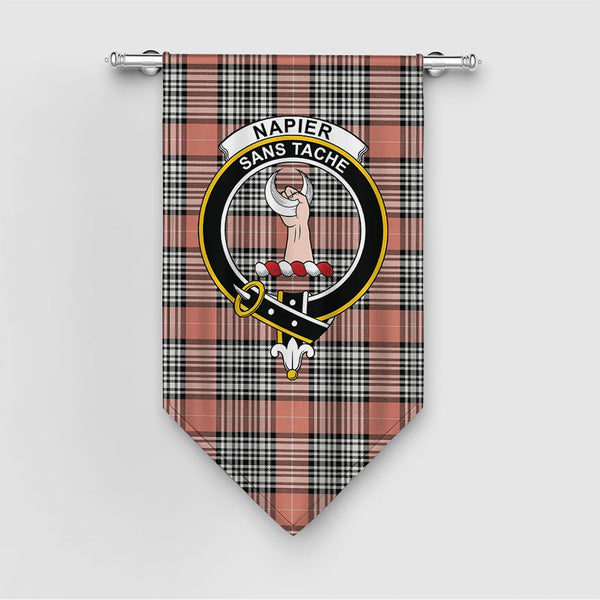 Napier Rose Ancient Clan Badge Tartan Gonfalon