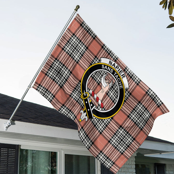 Napier Rose Ancient Clan Badge Tartan House Flag