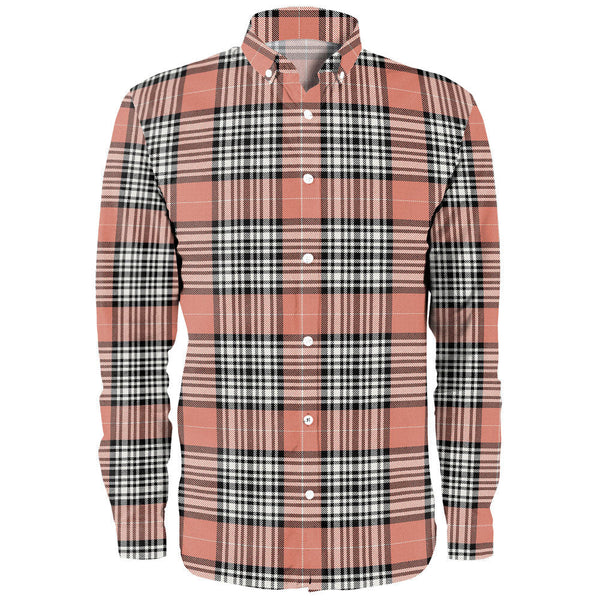 Napier Rose Ancient Clan Badge Tartan Long Sleeve Shirt