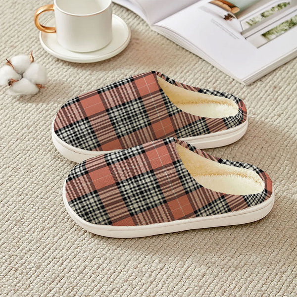 Napier Rose Ancient Clan Badge Tartan Plush Slipper