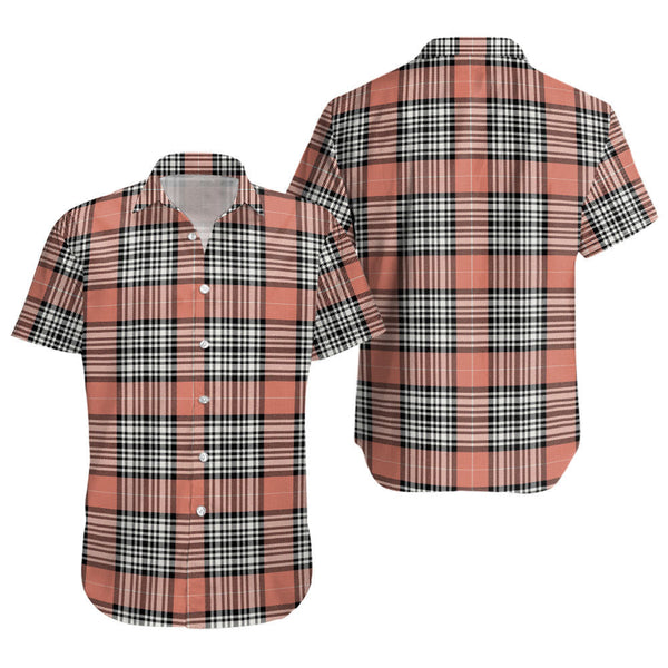 Napier Rose Ancient Clan Badge Tartan Short Sleeve Shirt