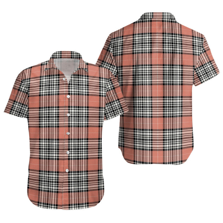Napier Rose Ancient Clan Badge Tartan Short Sleeve Shirt
