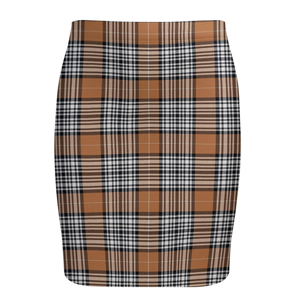 Napier Rose Modern Tartan Fitted Skirt