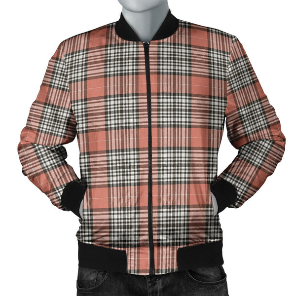 Napier Rose Weathered Clan Badge Tartan Bomber Jacket