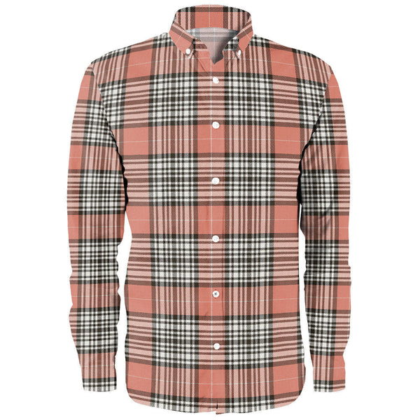 Napier Rose Weathered Clan Badge Tartan Long Sleeve Shirt