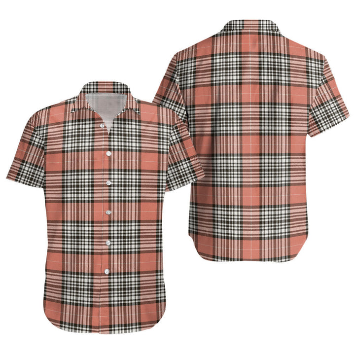 Napier Rose Weathered Clan Badge Tartan Short Sleeve Shirt
