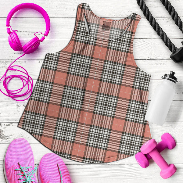 Napier Rose Weathered Clan Badge Tartan Women Racerback Tank Top