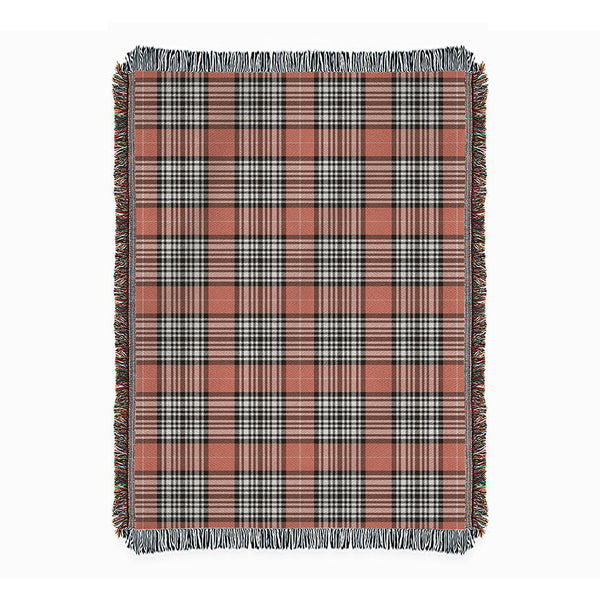 Napier Rose Weathered Clan Badge Tartan Woven Blanket