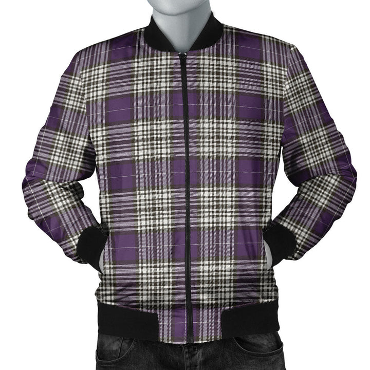 Napier Weathered Clan Badge Tartan Bomber Jacket