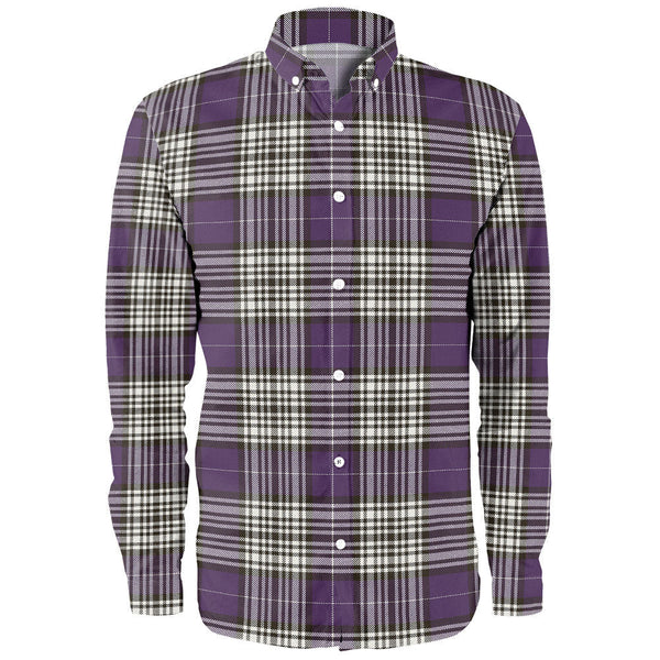 Napier Weathered Clan Badge Tartan Long Sleeve Shirt