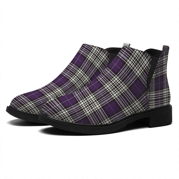 Napier Weathered Tartan Flat Ankle Boots