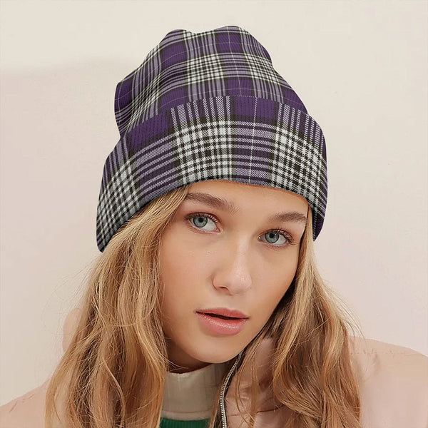 Napier Weathered Tartan Knitted Beanie