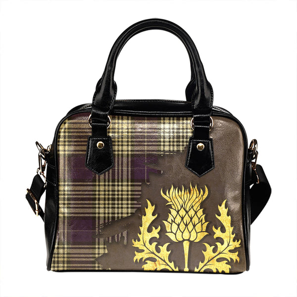 Napier Weathered Tartan Shoulder Handbag Thistle Oldest Style
