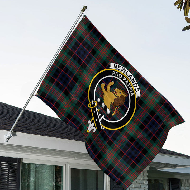 Newlands (Walker Newlands) Modern Clan Badge Tartan House Flag