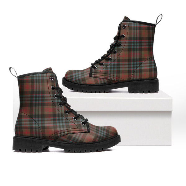 Newlands (Walker Newlands) Weathered Clan Badge Tartan Leather Boots