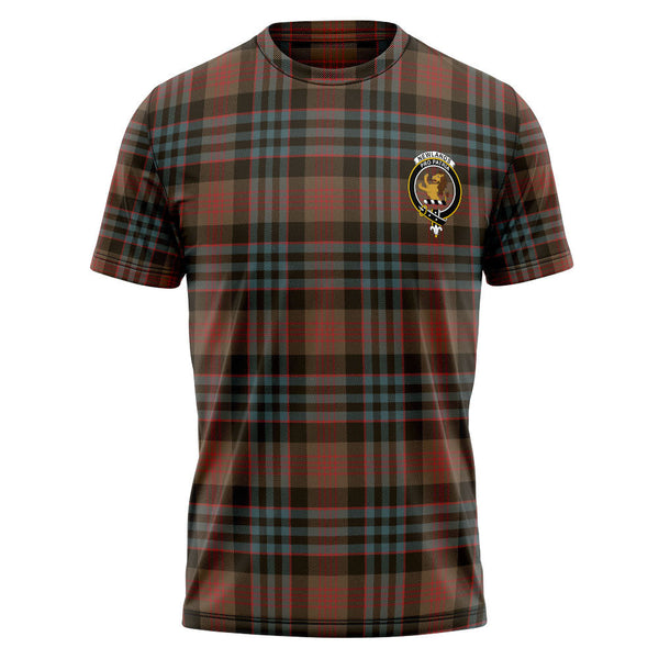 Newlands (Walker Newlands) Weathered Clan Badge Tartan T-Shirt