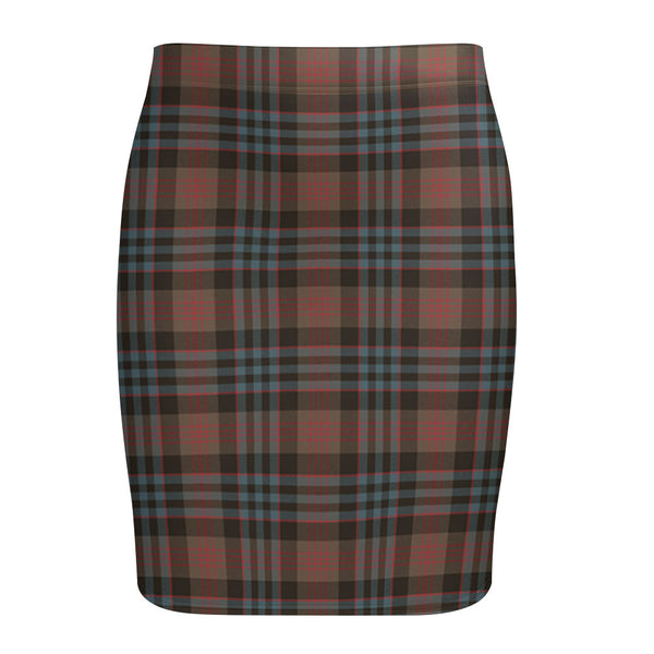 Newlands (Walker Newlands) Weathered Tartan Fitted Skirt