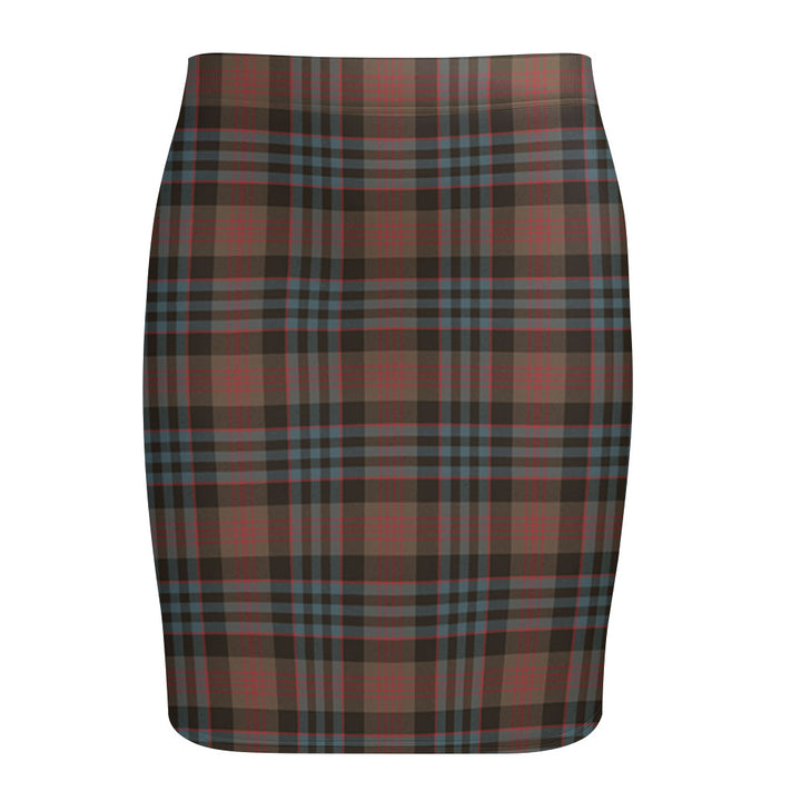 Newlands (Walker Newlands) Weathered Tartan Fitted Skirt