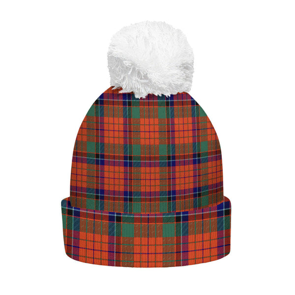 Nicolson Ancient Clan Badge Tartan Bobble Beanie Hat