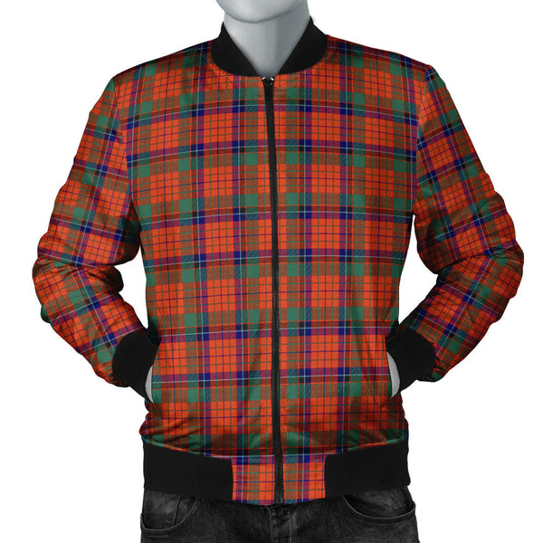 Nicolson Ancient Clan Badge Tartan Bomber Jacket