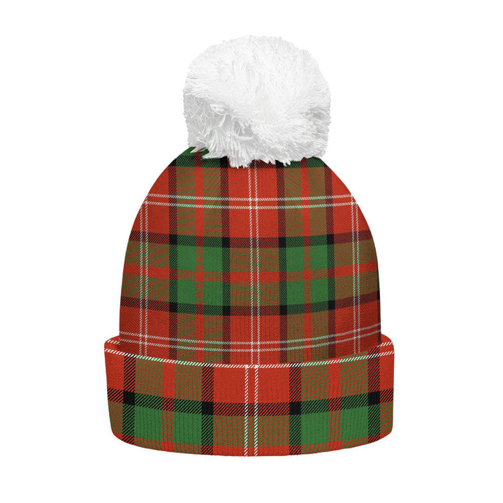 Nisbet (Nisbit) Ancient Clan Badge Tartan Bobble Beanie Hat