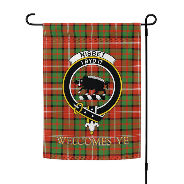 Nisbet (Nisbit) Ancient Clan Badge Tartan Garden Flag