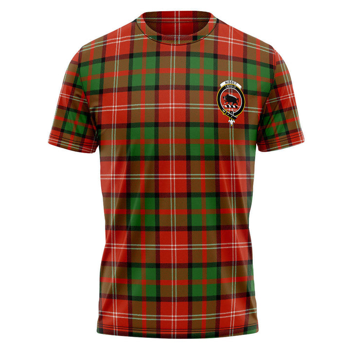 Nisbet (Nisbit) Ancient Clan Badge Tartan T-Shirt