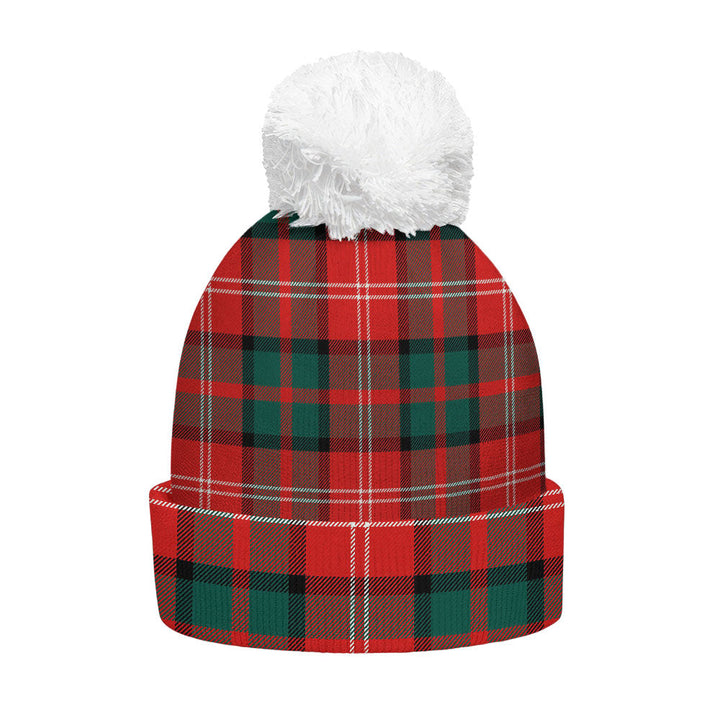 Nisbet (Nisbit) Modern Clan Badge Tartan Bobble Beanie Hat