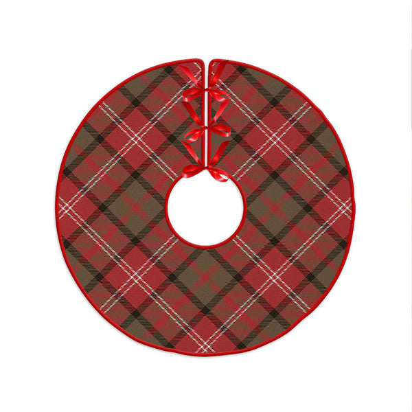 Nisbet (Nisbit) Weathered Clan Badge Tartan Christmas Tree Skirt